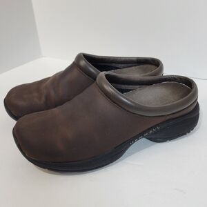 Merrell Jungle Primo Dark Brown Performance Slip-on Clog Shoe